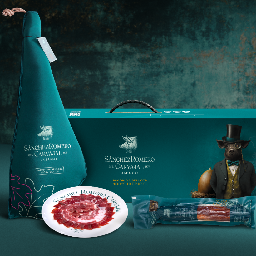 Pack Jamón 6-7 kg + ½ caña de lomo Sánchez Romero Carvajal